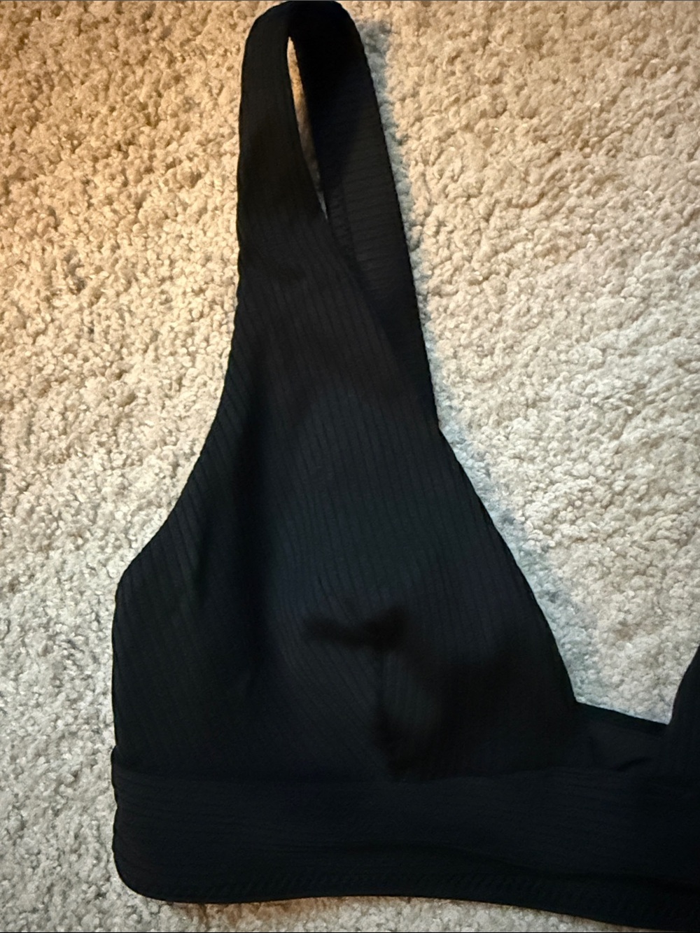H&M Black Ribbed Bikini Top - Picture 2 of 4